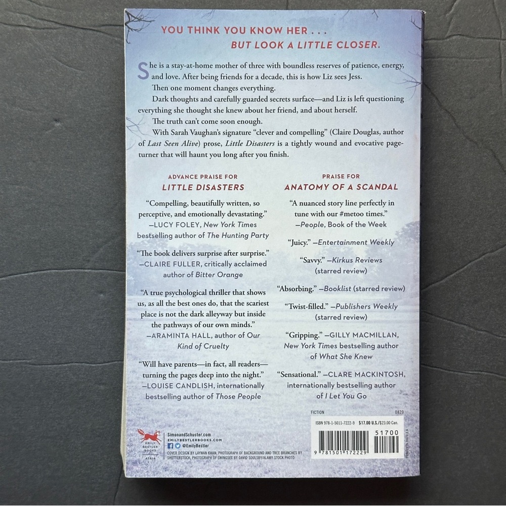 Little Disasters: A Novel by Sarah Vaughan | Fiction, Thriller | Paperback Book - Picture 2 of 6